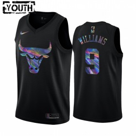 Barn Chicago Bulls Tröja Patrick Williams 9 Iridescent HWC Collection Swingman